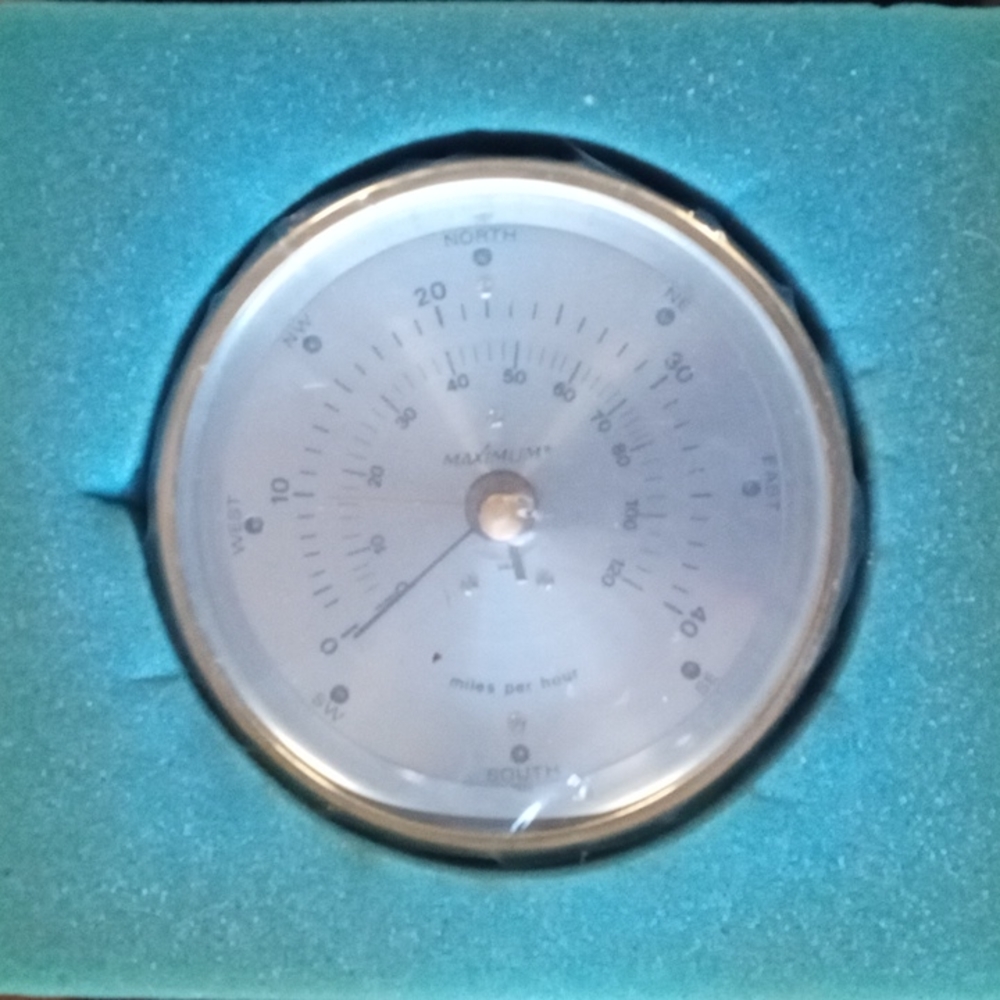 Maximum wind and weather instrument